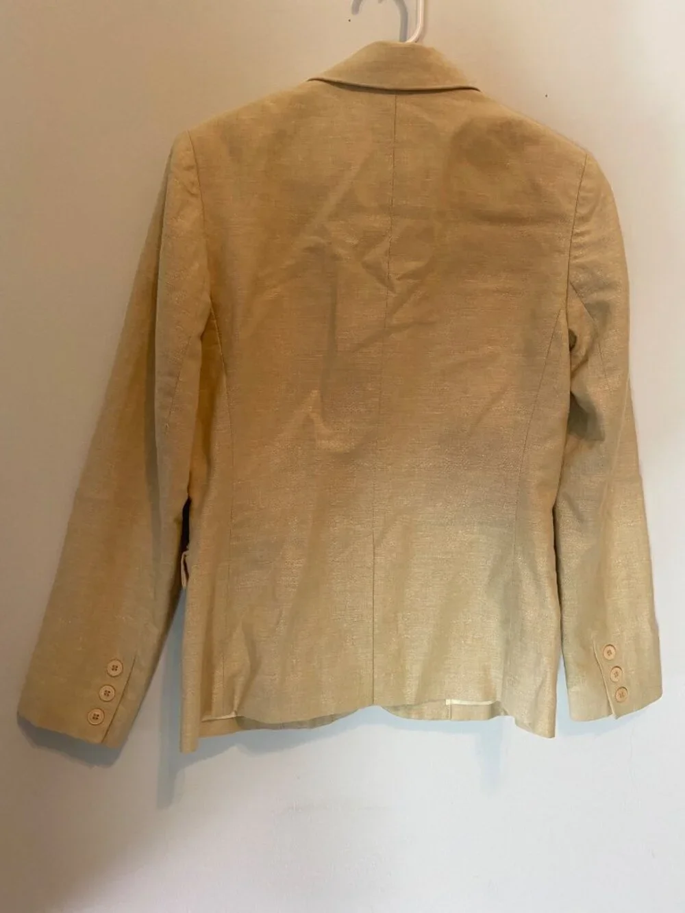 The Limited Beige Linen-Blend Blazer & Wide-Leg Pants Suit Set Small - Picture 6 of 16
